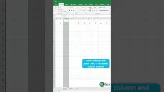 Excel keyboard shortcuts to Delete Column Ctrl + -