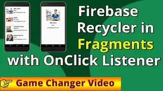 FirebaseRecyclerAdapter  |    FirebaseRecyclerAdapter in Fragment |  Firebase database to Android