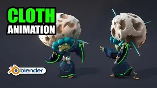 Hand keyed cloth animation in Blender