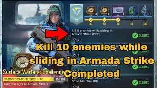 How to Kill 10 enemies while sliding in Armada Strike Cod Mobile