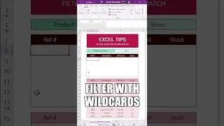 Wild Card Filter Excel power query #trending #shorts #viral