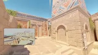Smoke from t spawn to b site de_anubis(cs2)