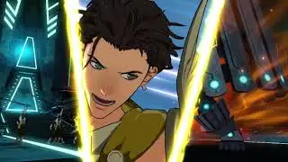 Punching a robot really hard 5 times, Golden Deer style