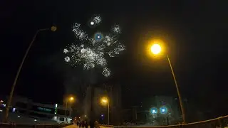 Слабые салюты на новый год (Сургут 01.01.2022)