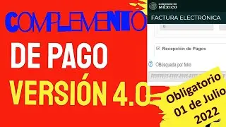 Hacer complemento de pago versión 4.0 (2.0)