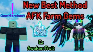 New Best Method AFK Farm Gems In A One Piece Game