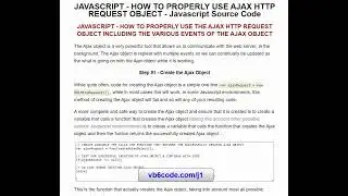 How to Use Ajax HTTP Request Object Javascript to Communicate with Web Server
