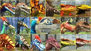 ALL 18 GEN 1 VS GEN 2 Jurassic World The Game - Irritator, Stegosaurus, Quetzalcoatlus, Diplocaulus
