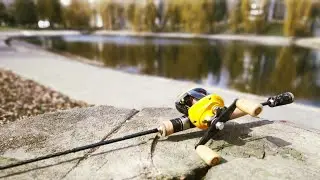 Haibo Mirage Brook Daiwa Pixy Yellow Pearl Limited Edition. Покидушки в луже. Тучинский сквер Минск.
