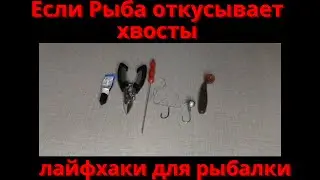 Рыба откусывает хвост силикона   лайфхак для рыбалки на хишника