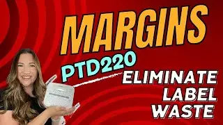 Brother PTD220 Chain Printing & Margins, margins & more margins to save p-touch tape!