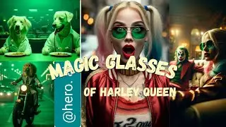 Harley Quinn's magic glasses #harleyquinn #joker #batmanandharleyquinn #batmanandharleyquinn #dc