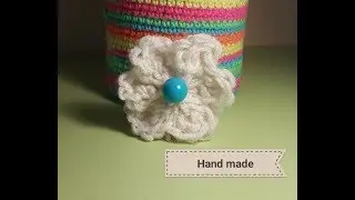 How to knit the simplest flower with knitting needles