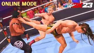 The BEST 2 On 1 HANDICAP MATCH Of ALL TIME (WWE 2K23 Online)