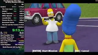 The Simpsons: Hit & Run All Story Missions in 1:25:38 | I didn't choke 1:25 :)