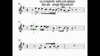 La cumparsita  SAX KARAOKE, VERSION JULIO IGLESIAS