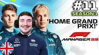 F1 MANAGER 23 | Williams CAREER MODE #11 | HOME GRAND PRIX! | F1 Manager 2023 