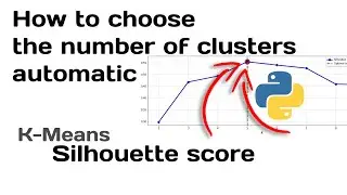 Find the number of clusters in KMeans. Silhouette score. Python code example