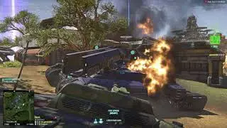 Planetside 2 - Two Lightnings vs One Colossus