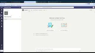 1) Using Microsoft Teams to create a class
