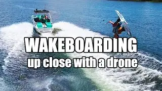 One Wakeboard Set - How Close Can the Drone Get?