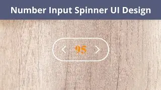 how to create number input spinner UI design || page number design || html || css || future exam