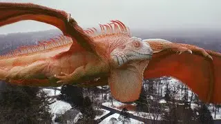 Drone footage combined with 3D Draguana model. WorkInProgress shots