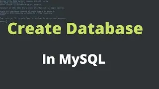 2) How to create & delete Database in MySQL