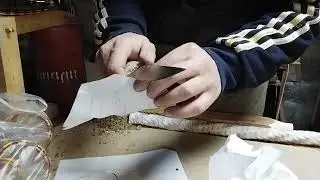 Тест ножа из Стали ШХ15 Нож из подшипника!