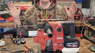 Testing the Top 20V MAX* Brushless Cordless 1 in. SDS Rotary Hammer & Dust Extraction kit