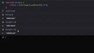 Learning Programming with Javascript #21 - Bit Shifting