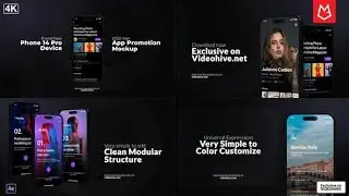 After Effects Template: App Promo Phone 14 Pro Mockup