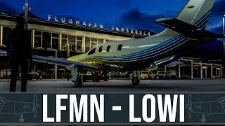 🔴 LFMN to LOWI | To Innsbruck Flying The Black Square TBM 850 in MSFS 2024 ⛰️