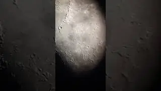 Lua ao vivo no telescópio