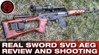 Airsoft Real Sword SVD (Dragunov) Review and Shooting