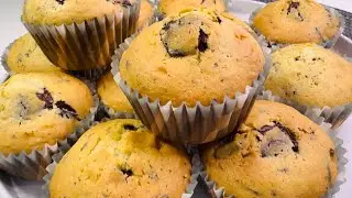 CHOCOLATE CHIP MUFFINS/ VERY TASTY and EASY TO MAKE #muffins #cupcake