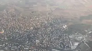 Flight over Sofia (Bulgaria)