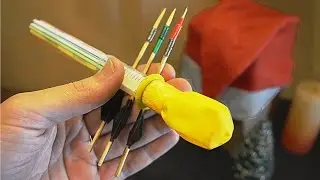 How to make a Minigun from a syringe. Shotgun with his hands.