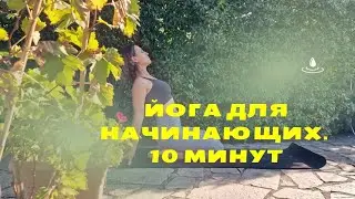 ЙОГА для НАЧИНАЮЩИХ 10 минут. Простая практика.