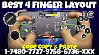 BGMI PUBG MOBILE AFTER 3.7 UPDATE BEST 4 FINGER CLAW CONTROL CODE | 4 FINGER CLAW CONTROL CODE