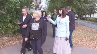 Заместитель главы г.о. Серпухов проверила содержание территорий на улице Джона Рида