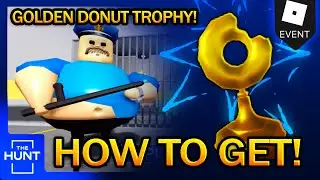 Barry's Prison Run - How to Get "GOLDEN DONUT TROPHY!"  (All 10 Donut Locations) | Roblox