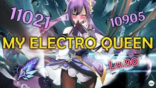 MY ELECTRO QUEEN ❤️ | Keqing Build Solo Showcase