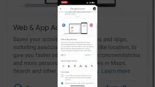 Turn off the setting immediately in google activity 