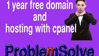 1 year free domain and hosting with cpanel | free hosting|Free Domain | joomla - wordpress| 2017