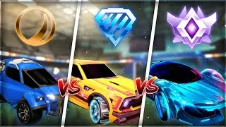 Noob VS Average Vs Pro Rocket League Teams!