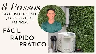 Como Fazer Passo a Passo Jardim Vertical Artificial - Super Fácil