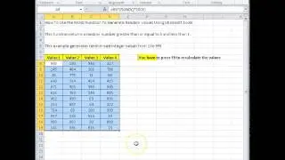 00160 - How To Use the RAND Function To Generate Random Values Using Microsoft Excel