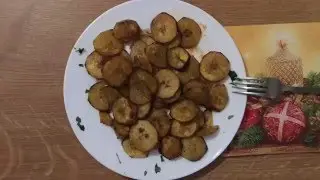 Жарим бананы.Новогодняя шутка(Food).
