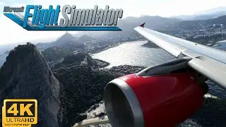 (4K 60fps) Microsoft Flight Simulator 2020 *MAXIMUM GRAPHICS* STUNNING A320 Takeoff In Rio